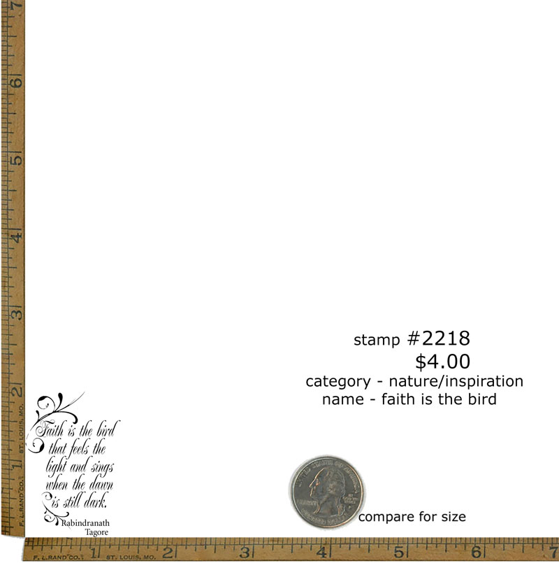 #2218 - Faith is the Bird - Nature/Inspiration